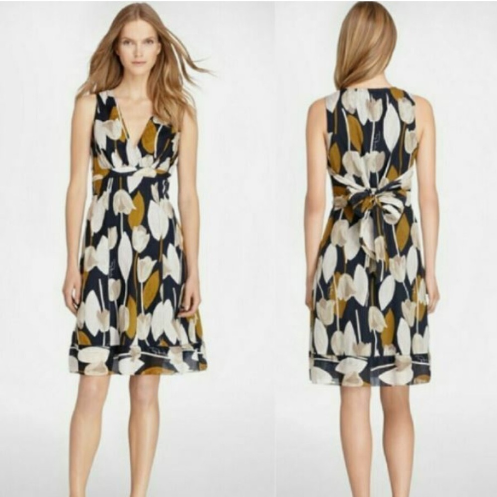 Tory Burch Blue Floral Dress